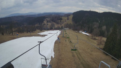 Lanovka - pohled dolů