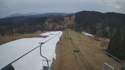 Lanovka - pohled dolů