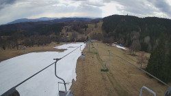 Lanovka - pohled dolů