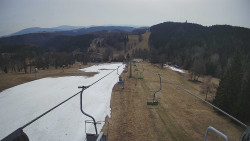 Lanovka - pohled dolů