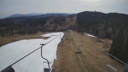 Lanovka - pohled dolů