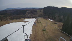 Lanovka - pohled dolů