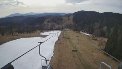 Lanovka - pohled dolů