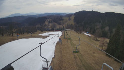 Lanovka - pohled dolů