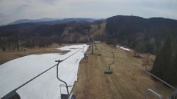 Lanovka - pohled dolů