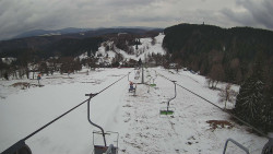 Lanovka - pohled dolů