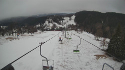 Lanovka - pohled dolů