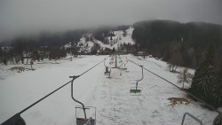 Lanovka - pohled dolů