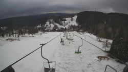 Lanovka - pohled dolů