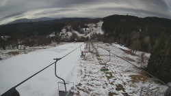 Lanovka - pohled dolů