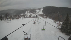Lanovka - pohled dolů