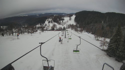 Lanovka - pohled dolů