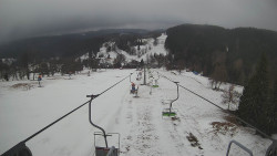 Lanovka - pohled dolů