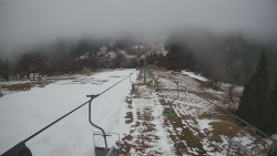 Lanovka - pohled dolů