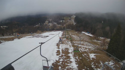 Lanovka - pohled dolů