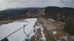 Lanovka - pohled dolů