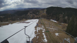 Lanovka - pohled dolů