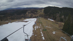 Lanovka - pohled dolů