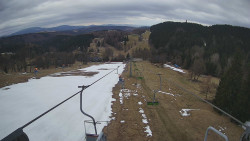 Lanovka - pohled dolů