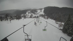 Lanovka - pohled dolů