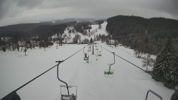 Lanovka - pohled dolů