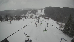 Lanovka - pohled dolů