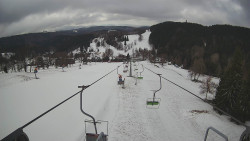 Lanovka - pohled dolů