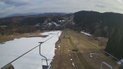 Lanovka - pohled dolů