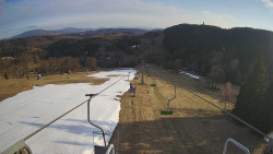 Lanovka - pohled dolů