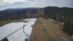 Lanovka - pohled dolů