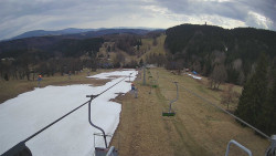 Lanovka - pohled dolů