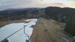 Lanovka - pohled dolů