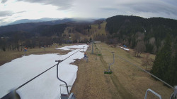 Lanovka - pohled dolů