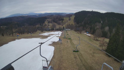 Lanovka - pohled dolů