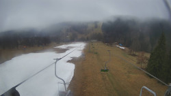 Lanovka - pohled dolů