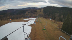 Lanovka - pohled dolů