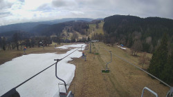 Lanovka - pohled dolů