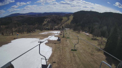 Lanovka - pohled dolů