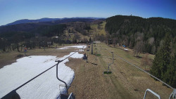 Lanovka - pohled dolů