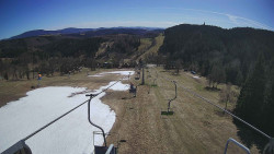 Lanovka - pohled dolů