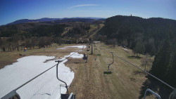 Lanovka - pohled dolů