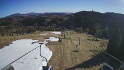 Lanovka - pohled dolů