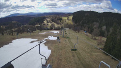 Lanovka - pohled dolů