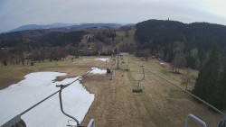 Lanovka - pohled dolů