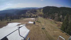 Lanovka - pohled dolů