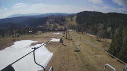 Lanovka - pohled dolů