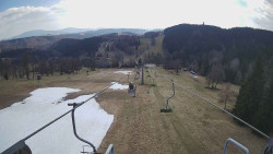 Lanovka - pohled dolů