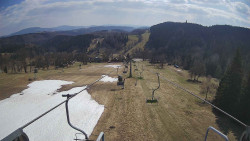 Lanovka - pohled dolů