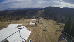 Lanovka - pohled dolů