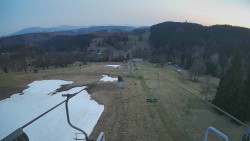 Lanovka - pohled dolů